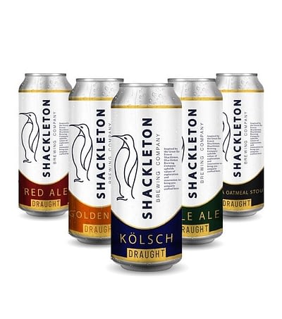 Shackleton beer cans